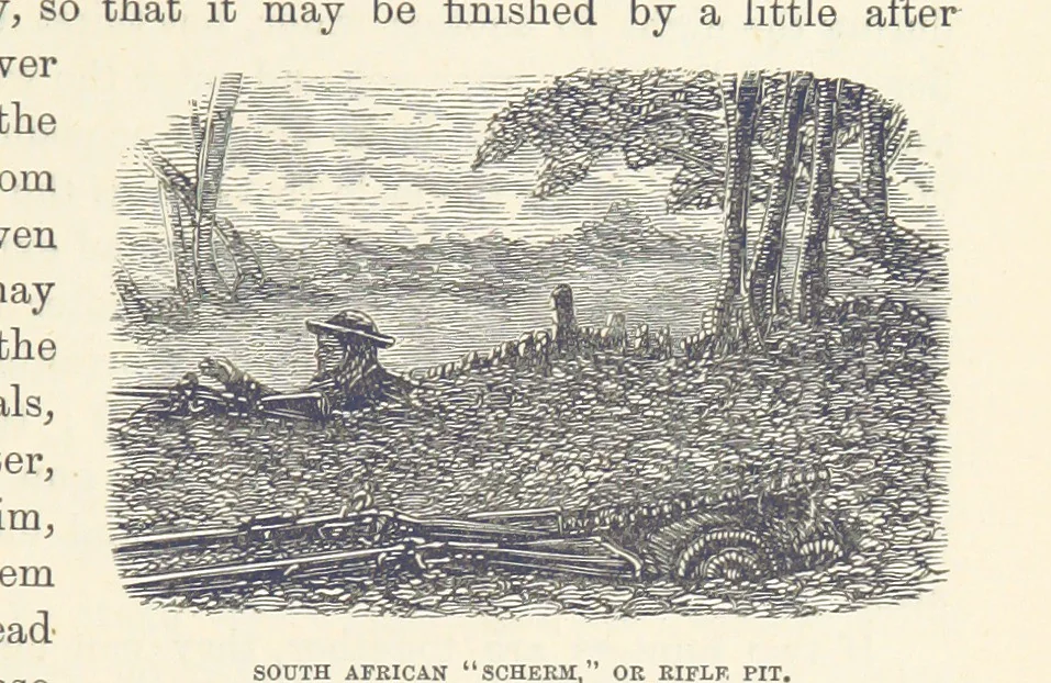 An illustration from Shifts and Expedients of Camp Life, Travels, etc, 1876, leaf 601