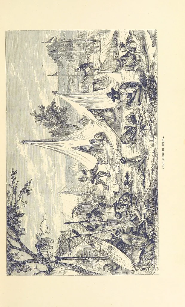 An illustration from Shifts and Expedients of Camp Life, Travels, etc, 1876, leaf 65