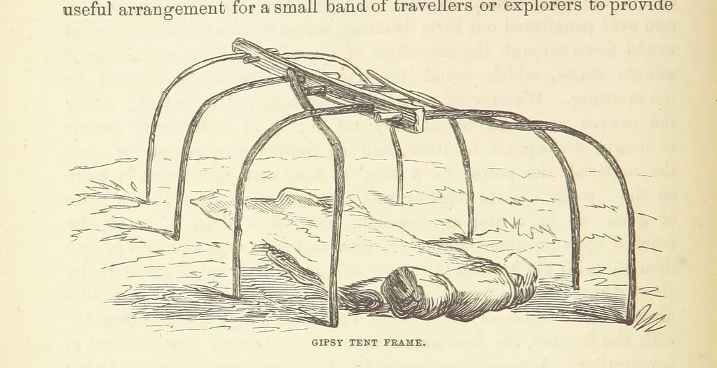 An illustration from Shifts and Expedients of Camp Life, Travels, etc, 1876, leaf 68