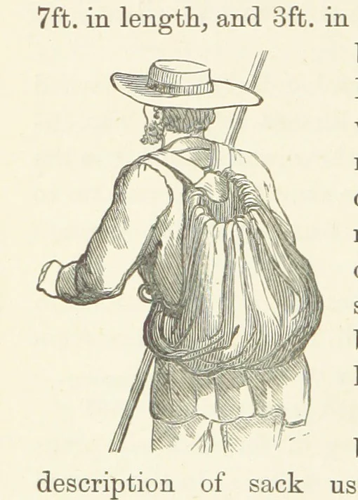 An illustration from Shifts and Expedients of Camp Life, Travels, etc, 1876, leaf 732