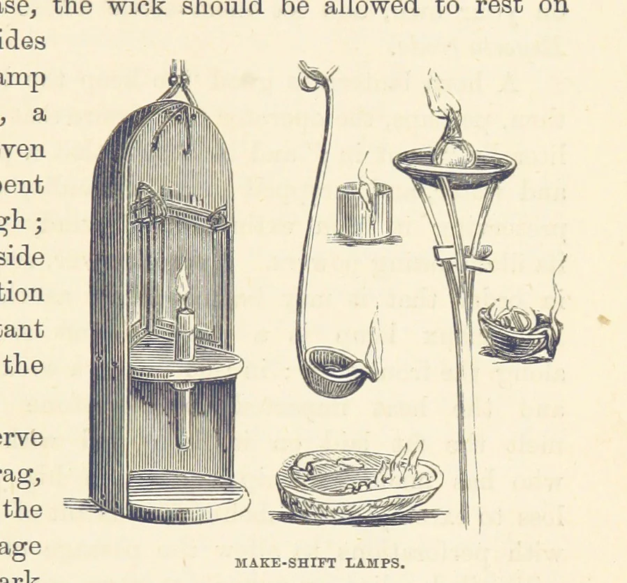 An illustration from Shifts and Expedients of Camp Life, Travels, etc, 1876, leaf 93