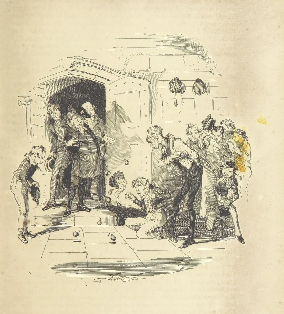 An illustration from Charles O'Malley, the Irish Dragoon. Edited by Harry Lorrequer; ... with illustrations by Phiz [i.e. H. K. Browne], 1841, leaf 297