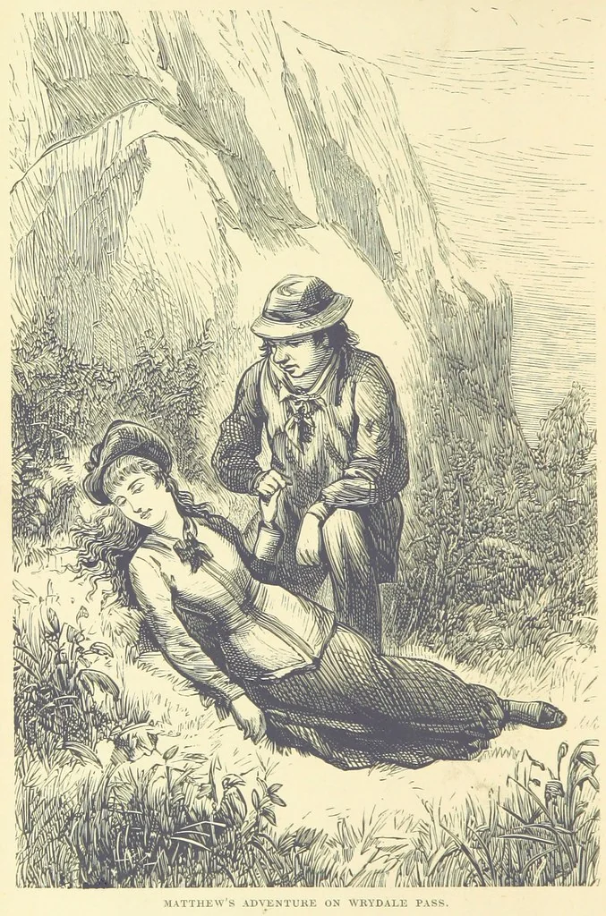 An illustration from Lost: a tale of the English Lakes. By S. M, 1878, leaf 10