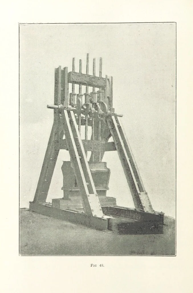 An illustration from A Handbook of Gold Milling, 1894, leaf 234