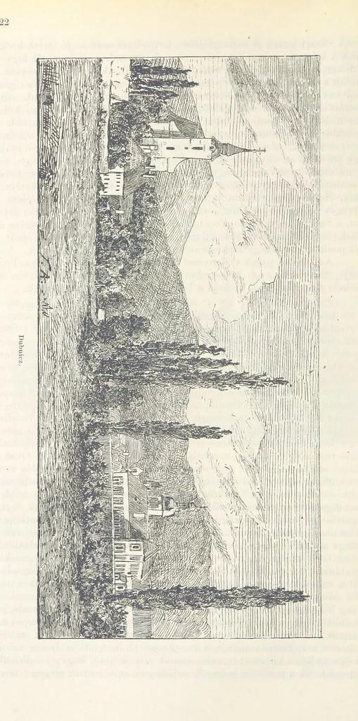 An illustration from A Vág és vidéke topographiai leirás, egyszersmind kalauz a Vág-völgyben utazók ... számára. ... 54 eredeti képpel. Kiadta L. Gy, 1881, leaf 132