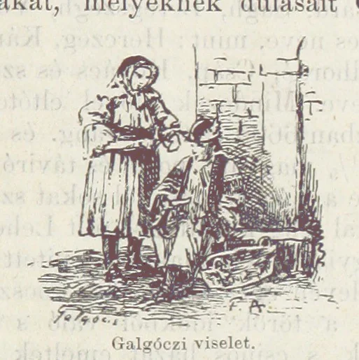 An illustration from A Vág és vidéke topographiai leirás, egyszersmind kalauz a Vág-völgyben utazók ... számára. ... 54 eredeti képpel. Kiadta L. Gy, 1881, leaf 163