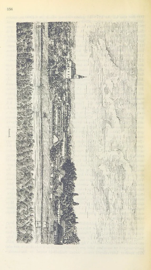 An illustration from A Vág és vidéke topographiai leirás, egyszersmind kalauz a Vág-völgyben utazók ... számára. ... 54 eredeti képpel. Kiadta L. Gy, 1881, leaf 166