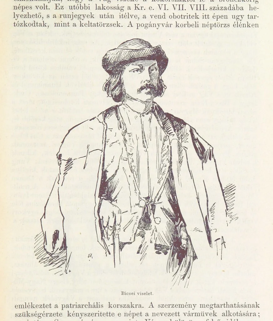 An illustration from A Vág és vidéke topographiai leirás, egyszersmind kalauz a Vág-völgyben utazók ... számára. ... 54 eredeti képpel. Kiadta L. Gy, 1881, leaf 39