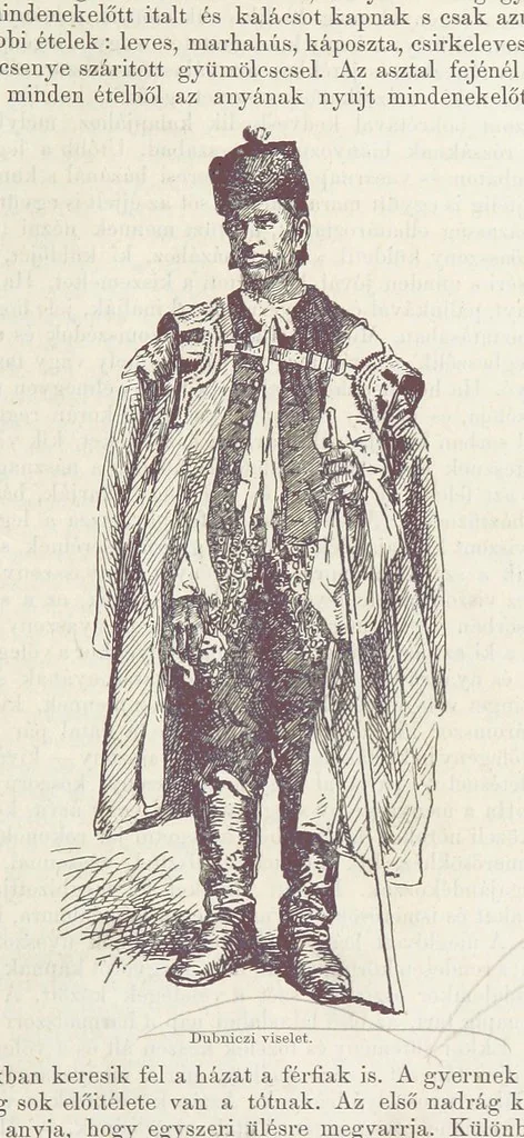 An illustration from A Vág és vidéke topographiai leirás, egyszersmind kalauz a Vág-völgyben utazók ... számára. ... 54 eredeti képpel. Kiadta L. Gy, 1881, leaf 47