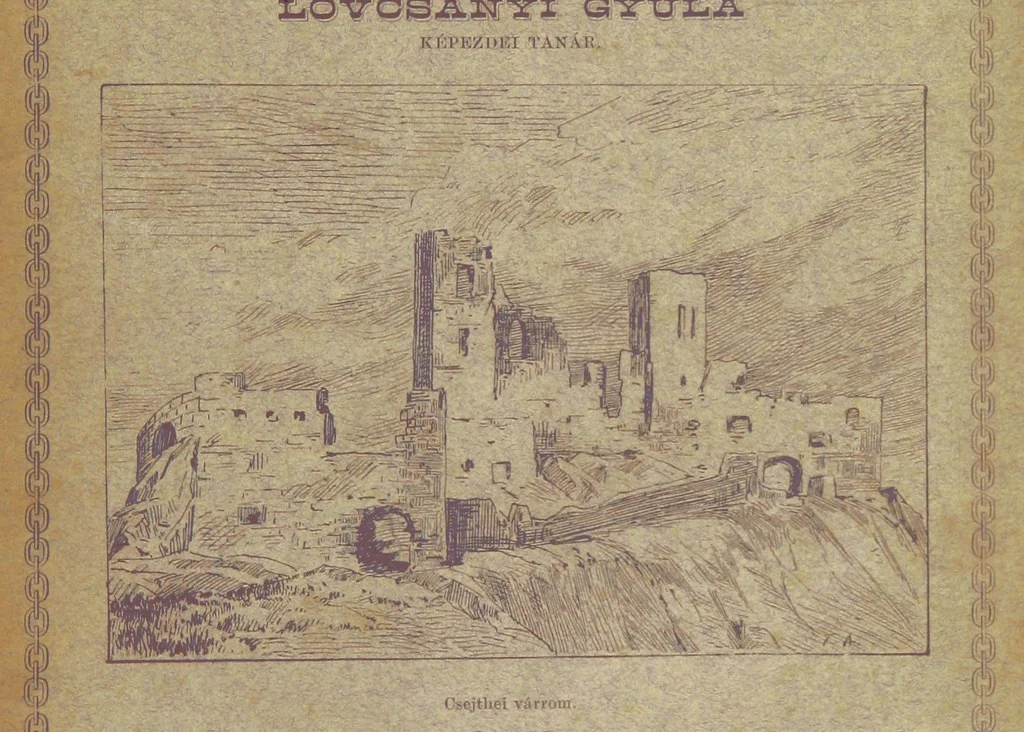An illustration from A Vág és vidéke topographiai leirás, egyszersmind kalauz a Vág-völgyben utazók ... számára. ... 54 eredeti képpel. Kiadta L. Gy, 1881, leaf 5