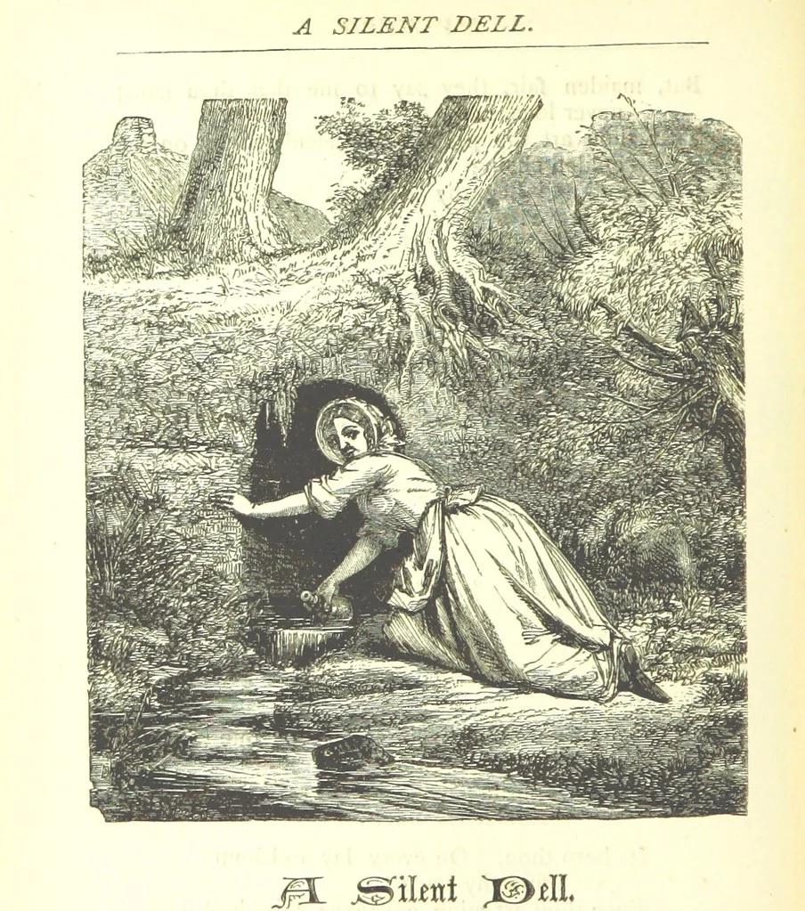 An illustration from Love Lyrics and Valentine Verses, for young and old. [E. M. Davies. With illustrations, 1875, leaf 106
