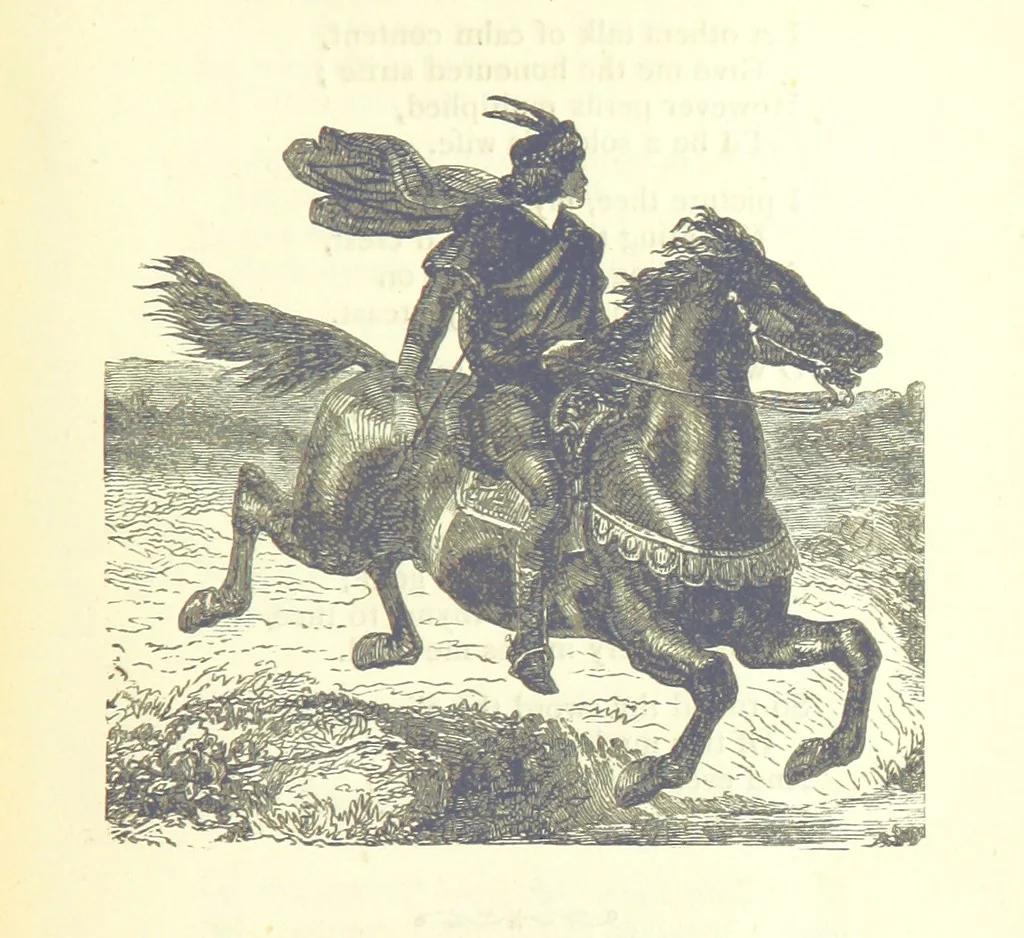 An illustration from Love Lyrics and Valentine Verses, for young and old. [E. M. Davies. With illustrations, 1875, leaf 137