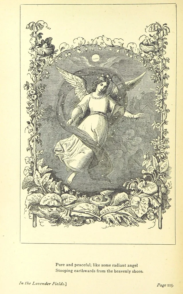 An illustration from Love Lyrics and Valentine Verses, for young and old. [E. M. Davies. With illustrations, 1875, leaf 158