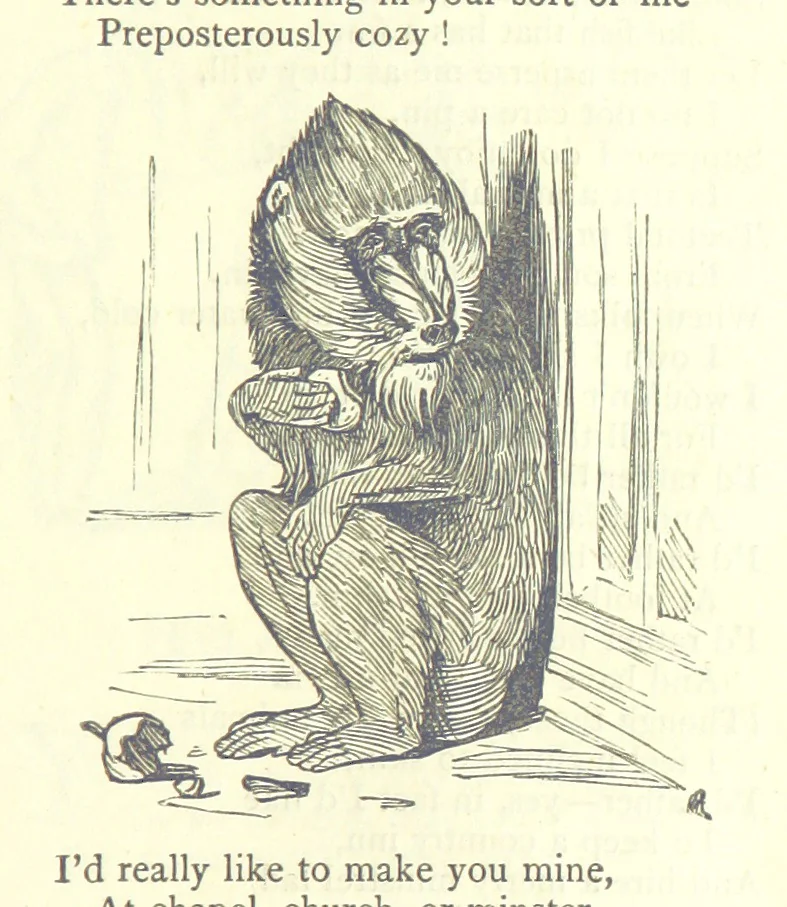 An illustration from Love Lyrics and Valentine Verses, for young and old. [E. M. Davies. With illustrations, 1875, leaf 179