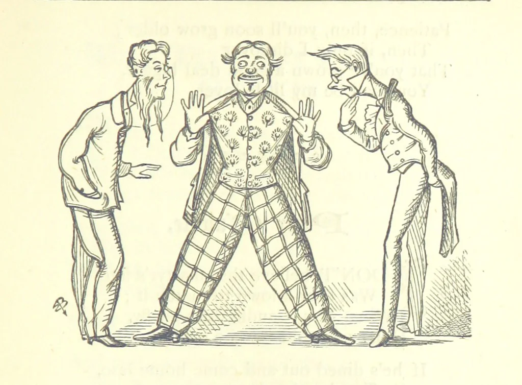 An illustration from Love Lyrics and Valentine Verses, for young and old. [E. M. Davies. With illustrations, 1875, leaf 181