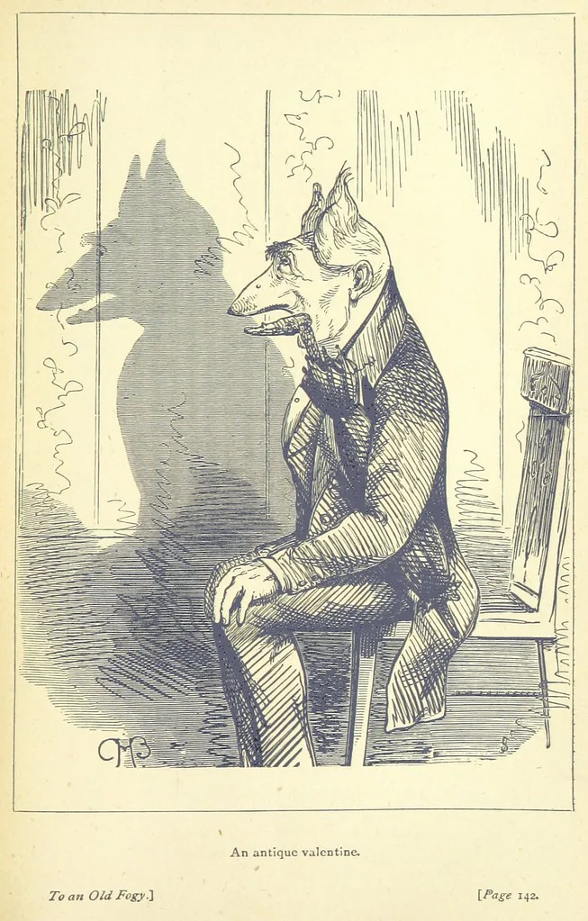 An illustration from Love Lyrics and Valentine Verses, for young and old. [E. M. Davies. With illustrations, 1875, leaf 191