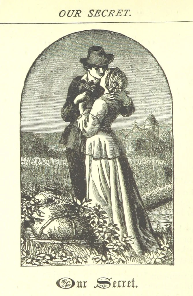 An illustration from Love Lyrics and Valentine Verses, for young and old. [E. M. Davies. With illustrations, 1875, leaf 20