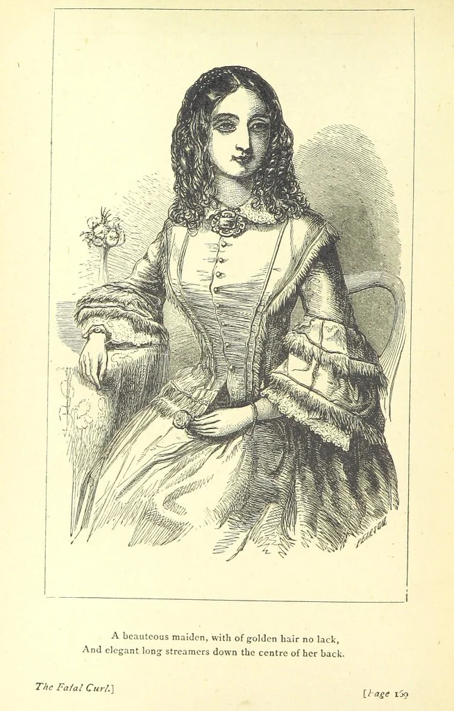 An illustration from Love Lyrics and Valentine Verses, for young and old. [E. M. Davies. With illustrations, 1875, leaf 226
