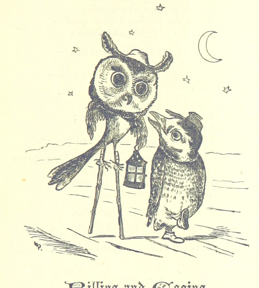 An illustration from Love Lyrics and Valentine Verses, for young and old. [E. M. Davies. With illustrations, 1875, leaf 283