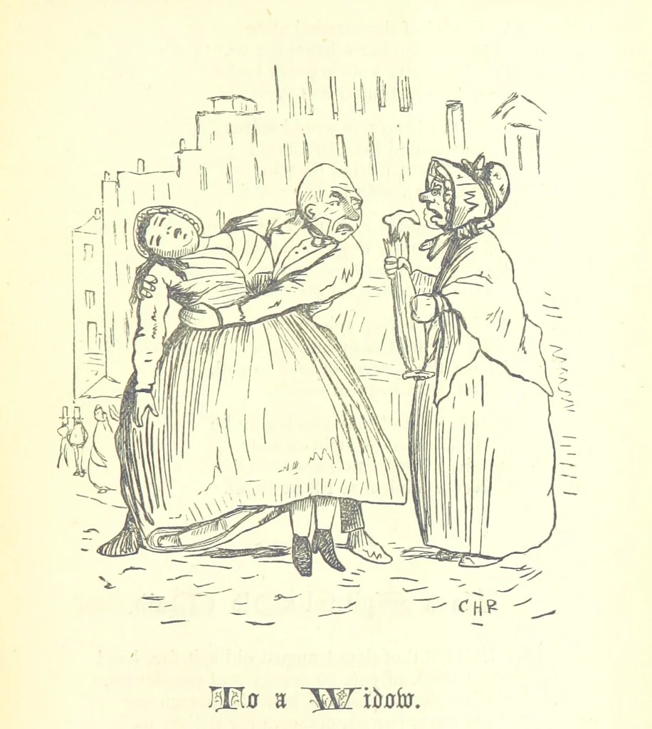 An illustration from Love Lyrics and Valentine Verses, for young and old. [E. M. Davies. With illustrations, 1875, leaf 285