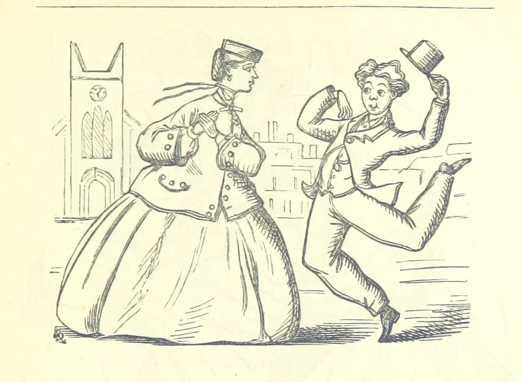 An illustration from Love Lyrics and Valentine Verses, for young and old. [E. M. Davies. With illustrations, 1875, leaf 287