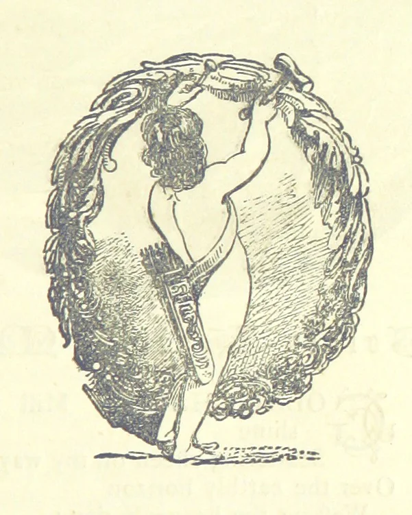 An illustration from Love Lyrics and Valentine Verses, for young and old. [E. M. Davies. With illustrations, 1875, leaf 29