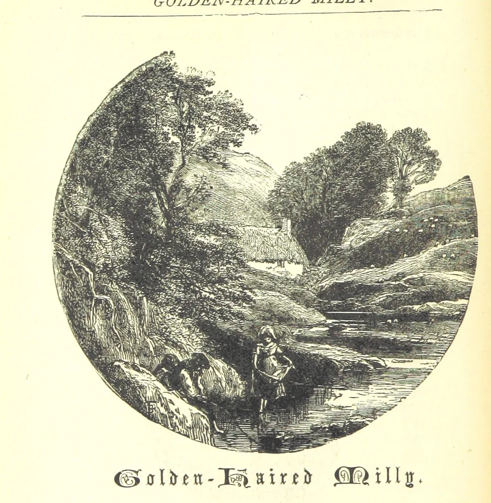 An illustration from Love Lyrics and Valentine Verses, for young and old. [E. M. Davies. With illustrations, 1875, leaf 30