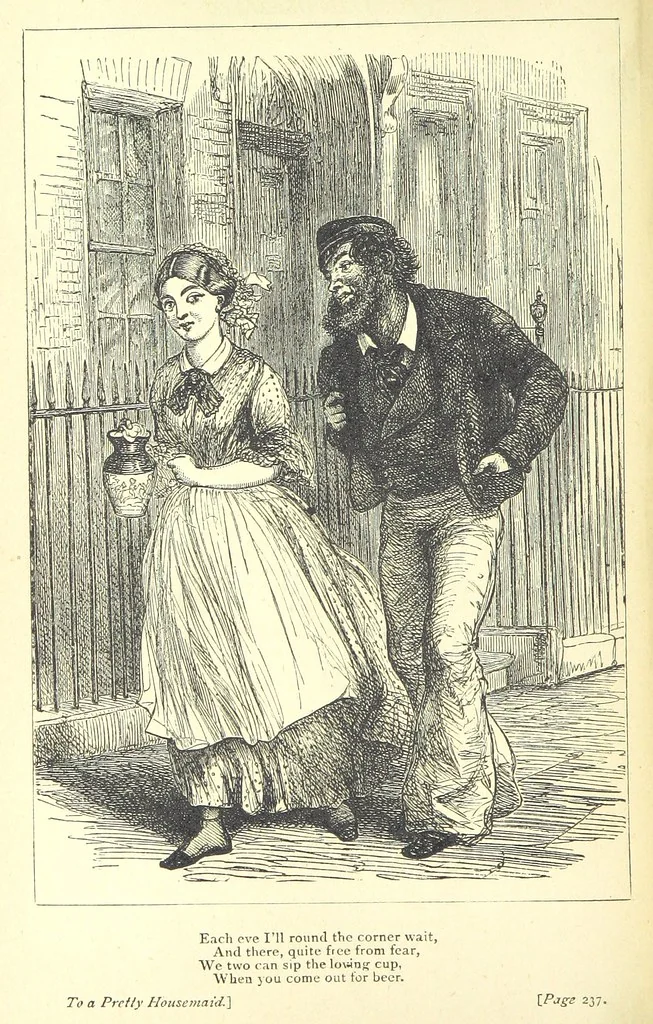 An illustration from Love Lyrics and Valentine Verses, for young and old. [E. M. Davies. With illustrations, 1875, leaf 314