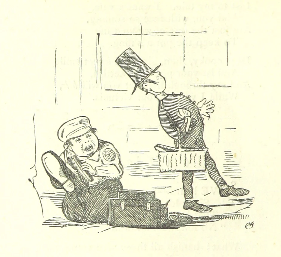 An illustration from Love Lyrics and Valentine Verses, for young and old. [E. M. Davies. With illustrations, 1875, leaf 316