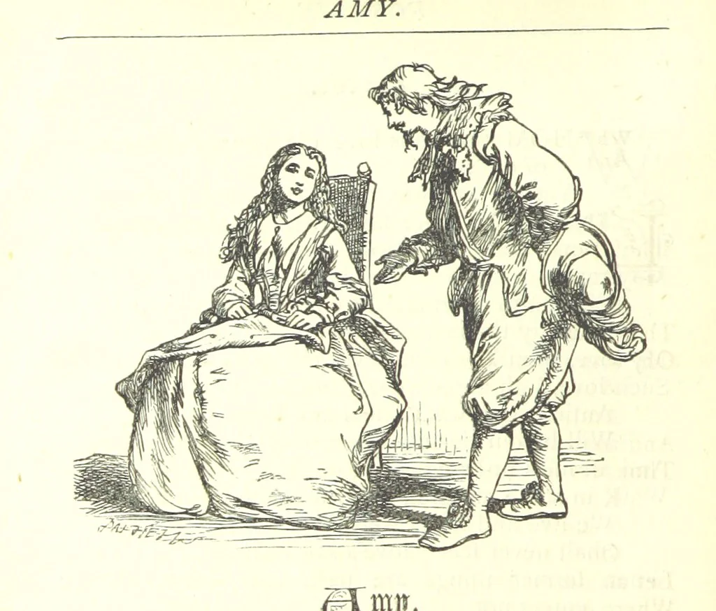 An illustration from Love Lyrics and Valentine Verses, for young and old. [E. M. Davies. With illustrations, 1875, leaf 322