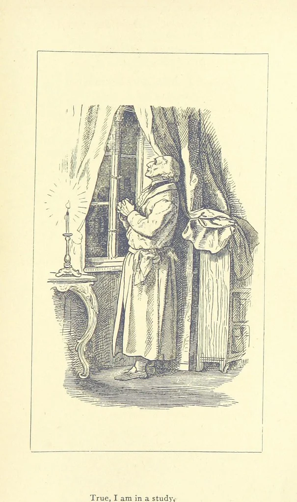 An illustration from Love Lyrics and Valentine Verses, for young and old. [E. M. Davies. With illustrations, 1875, leaf 385