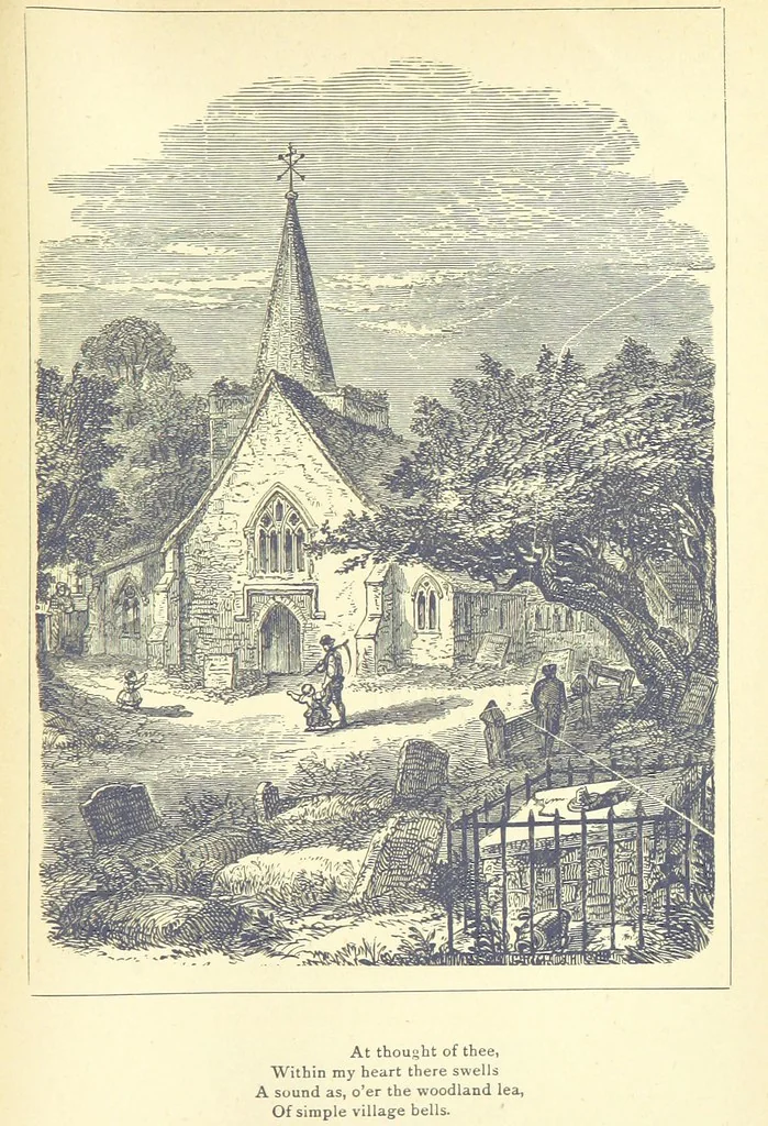 An illustration from Love Lyrics and Valentine Verses, for young and old. [E. M. Davies. With illustrations, 1875, leaf 415