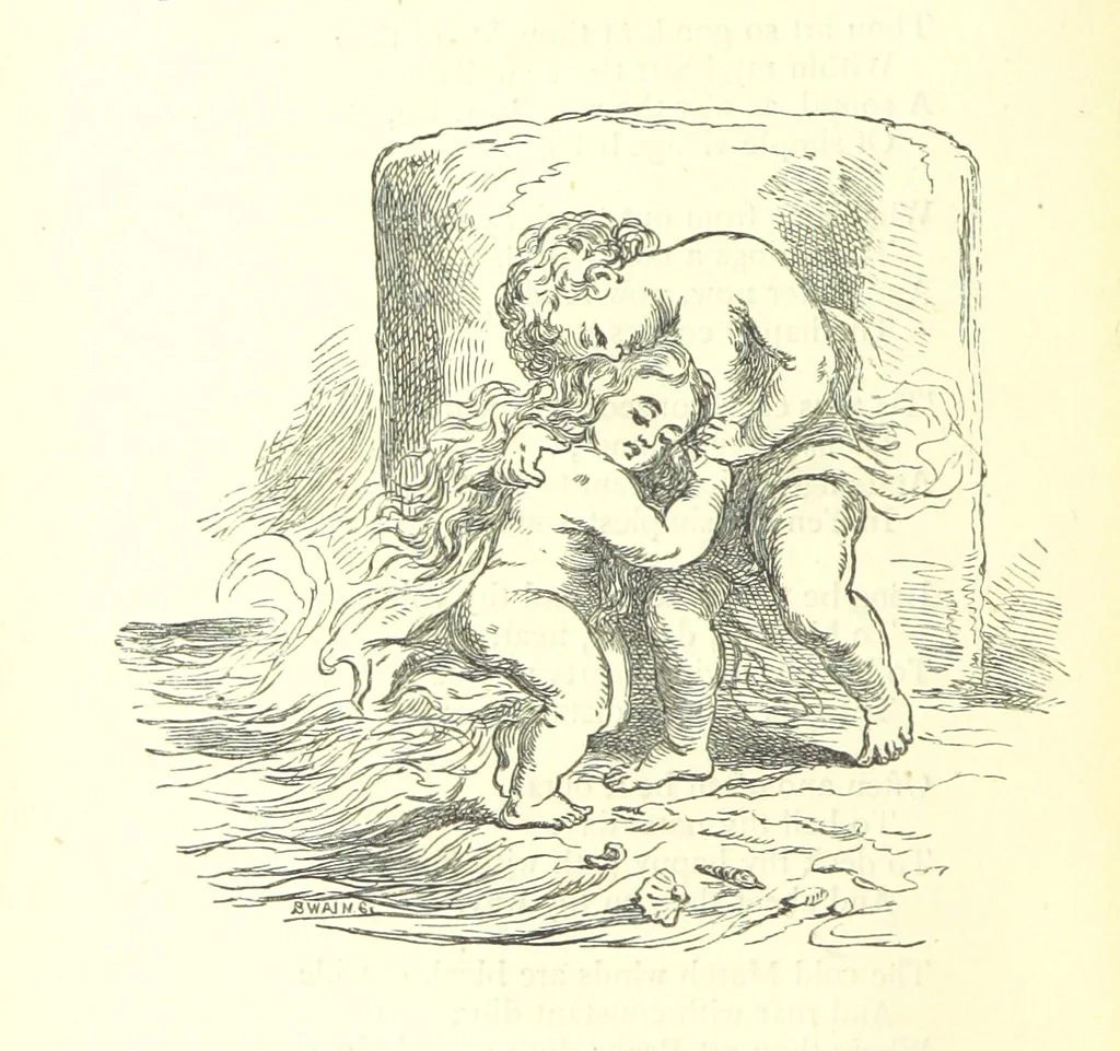 An illustration from Love Lyrics and Valentine Verses, for young and old. [E. M. Davies. With illustrations, 1875, leaf 418