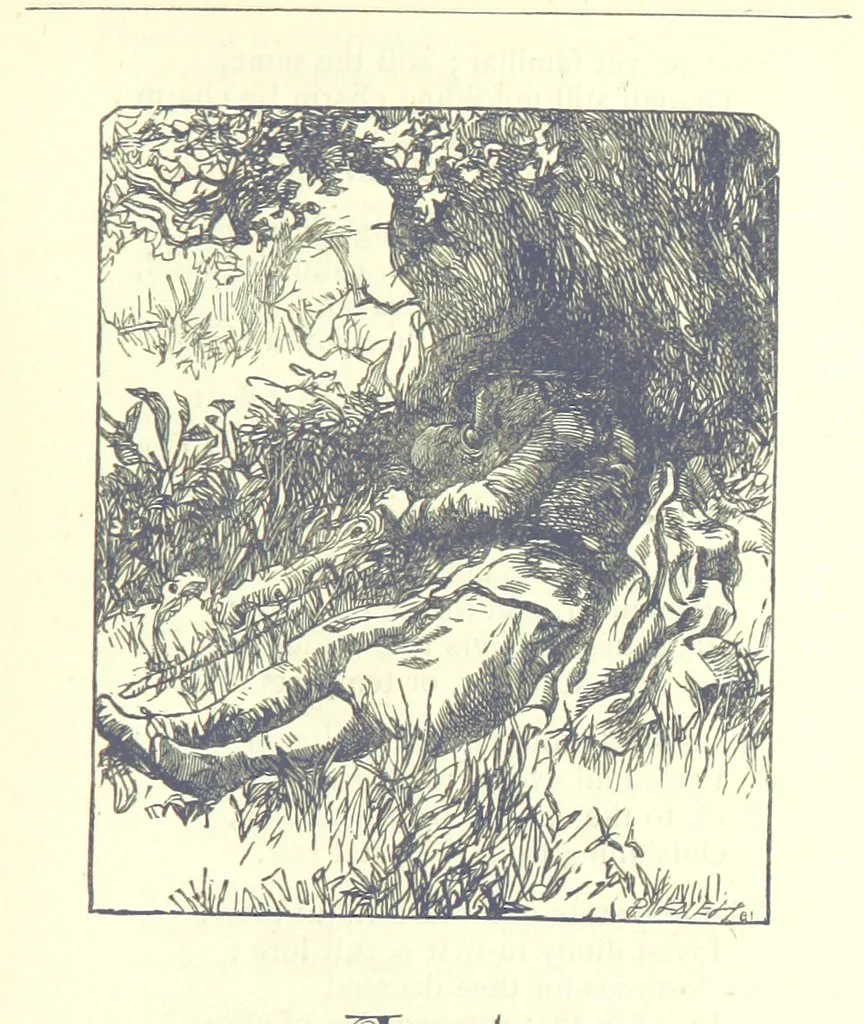 An illustration from Love Lyrics and Valentine Verses, for young and old. [E. M. Davies. With illustrations, 1875, leaf 427