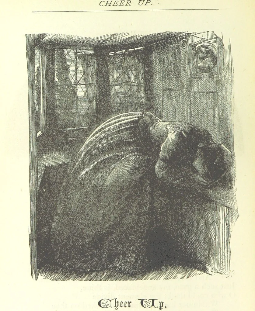 An illustration from Love Lyrics and Valentine Verses, for young and old. [E. M. Davies. With illustrations, 1875, leaf 438