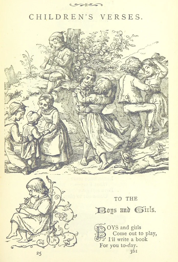 An illustration from Love Lyrics and Valentine Verses, for young and old. [E. M. Davies. With illustrations, 1875, leaf 469
