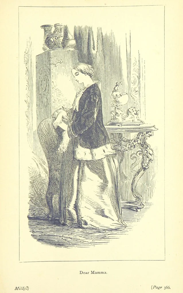 An illustration from Love Lyrics and Valentine Verses, for young and old. [E. M. Davies. With illustrations, 1875, leaf 475
