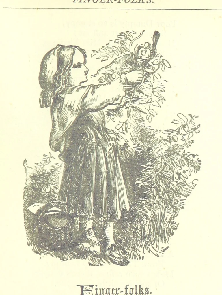An illustration from Love Lyrics and Valentine Verses, for young and old. [E. M. Davies. With illustrations, 1875, leaf 477