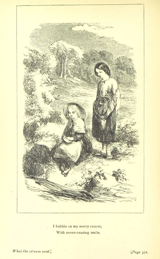 An illustration from Love Lyrics and Valentine Verses, for young and old. [E. M. Davies. With illustrations, 1875, leaf 482