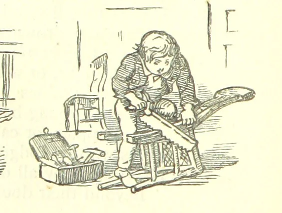 An illustration from Love Lyrics and Valentine Verses, for young and old. [E. M. Davies. With illustrations, 1875, leaf 486