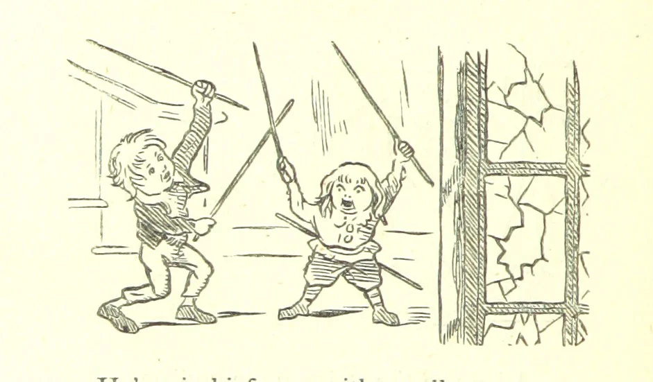 An illustration from Love Lyrics and Valentine Verses, for young and old. [E. M. Davies. With illustrations, 1875, leaf 488