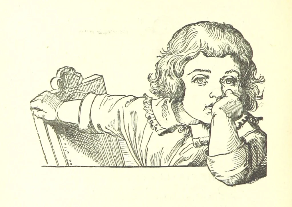 An illustration from Love Lyrics and Valentine Verses, for young and old. [E. M. Davies. With illustrations, 1875, leaf 490