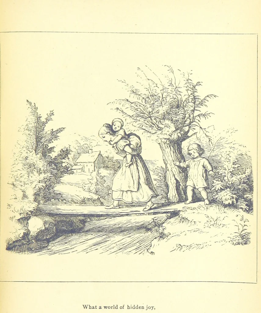 An illustration from Love Lyrics and Valentine Verses, for young and old. [E. M. Davies. With illustrations, 1875, leaf 505