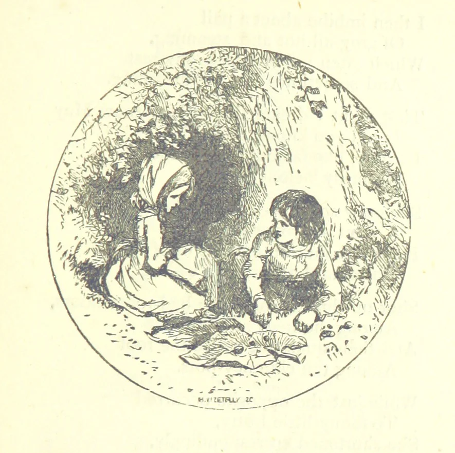 An illustration from Love Lyrics and Valentine Verses, for young and old. [E. M. Davies. With illustrations, 1875, leaf 507