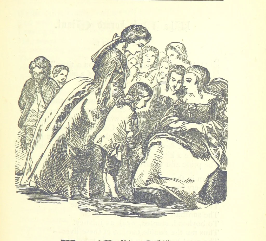 An illustration from Love Lyrics and Valentine Verses, for young and old. [E. M. Davies. With illustrations, 1875, leaf 517