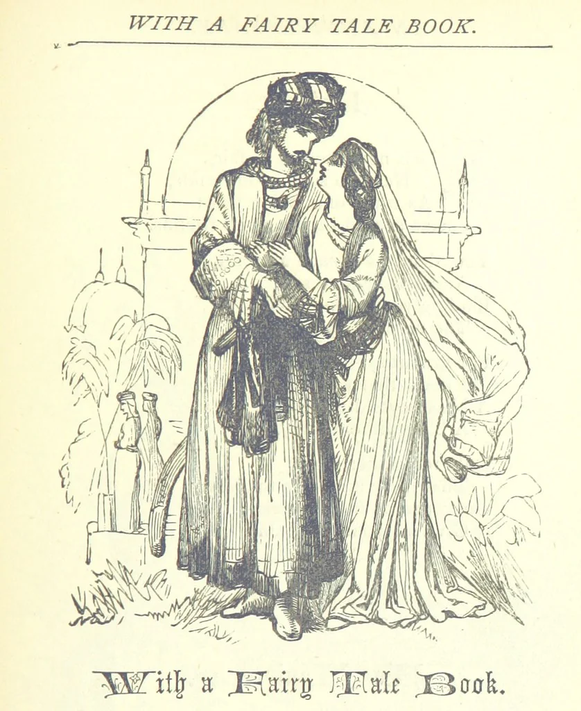 An illustration from Love Lyrics and Valentine Verses, for young and old. [E. M. Davies. With illustrations, 1875, leaf 529