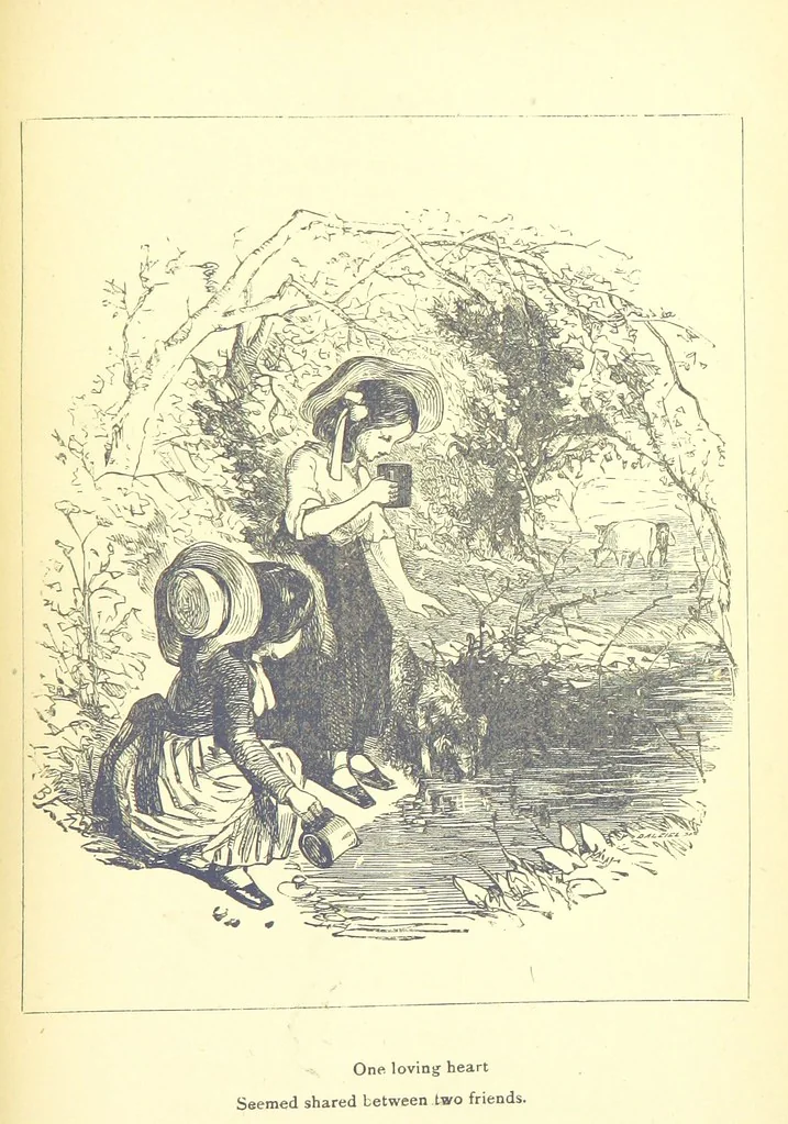 An illustration from Love Lyrics and Valentine Verses, for young and old. [E. M. Davies. With illustrations, 1875, leaf 531