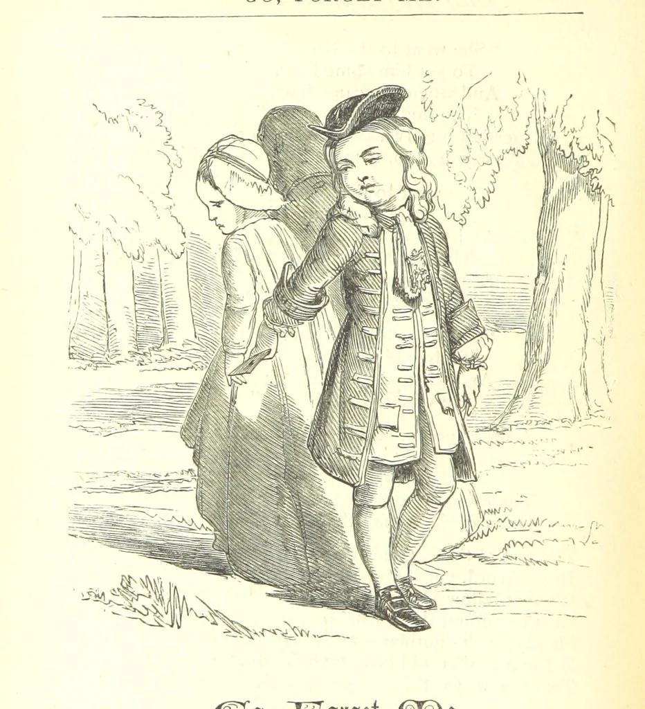 An illustration from Love Lyrics and Valentine Verses, for young and old. [E. M. Davies. With illustrations, 1875, leaf 552