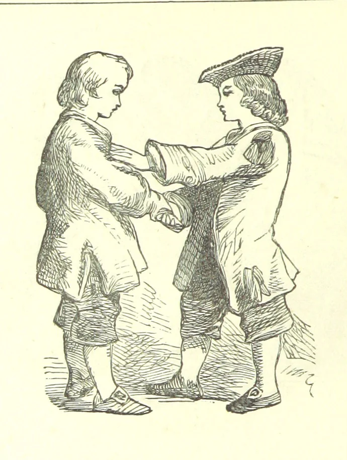 An illustration from Love Lyrics and Valentine Verses, for young and old. [E. M. Davies. With illustrations, 1875, leaf 554
