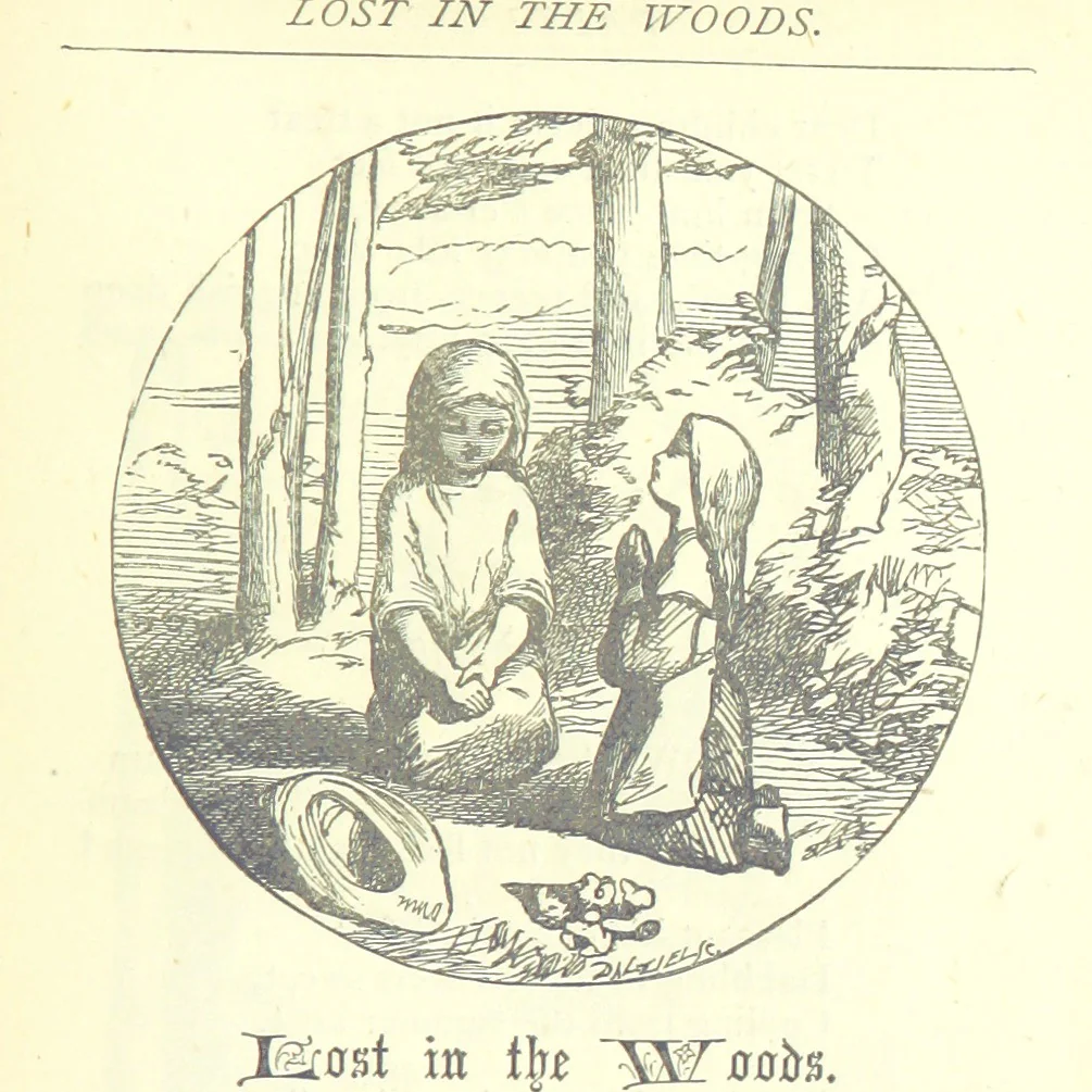 An illustration from Love Lyrics and Valentine Verses, for young and old. [E. M. Davies. With illustrations, 1875, leaf 555